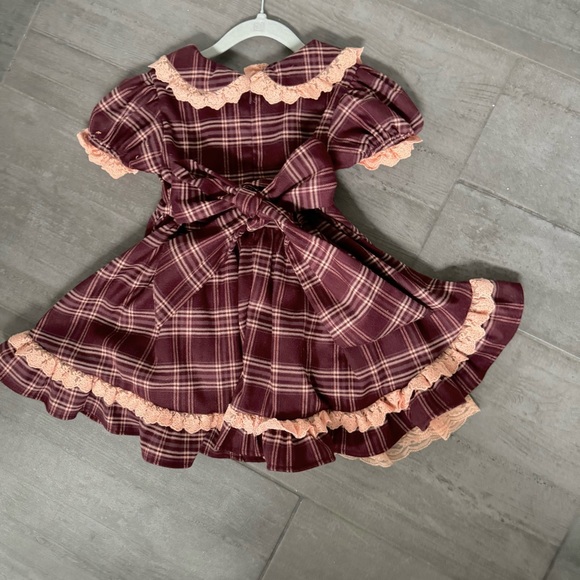 Oh Shana! Custom burgundy wine pink formal flower girl dress 5 6 Family photos - Picture 10 of 10